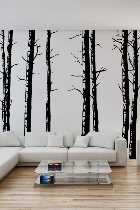 Wall Decals Birch Trees- WALLTAT.com Art Without Boundaries