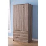 Shop Gorgeous Brown Finish Two Door Wardrobe With Two Drawers
