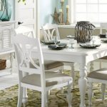 White Rectangle Dining Table Stylish Inspiration With Regard To
