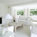 15 Serene All White Living Room Design Ideas - Rilane