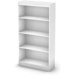 Amazon.com: South Shore 4-Shelf Storage Bookcase, Pure White