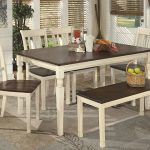 Whitesburg Dining Table and 4 Chairs and Bench | Ashley Furniture .