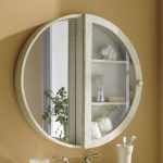 Round Mirror Cabinet | Mirror cabinets, Rustic bathroom designs .