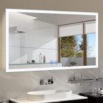 Amazon.com: Decoraport Dimmable Anti-Fog LED Bathroom Mirror with .