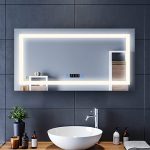 Amazon.com: Elegant Frameless Makeup Bathroom Mirror, 48 in. W x .