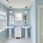 Crown Your Pedestal Sink With a Fitting Mirror | Traditional .