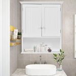 Amazon.com: GentleShower Bathroom Wall Cabinet Wood Medicine .