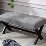 Amazon.com: chairus Fabric Upholstered Entryway Bench Seat, Gray .