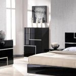 J&M Lucca Luxury Black Lacquer With Crystal Accents King Bedroom .