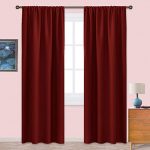 Amazon.com: NICETOWN Burgundy Curtains Blackout Drapes - Home .