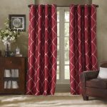 Bombay™ Garrison Grommet Window Curtain Panel | Red curtains .