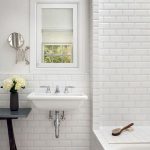 5 Tips for Choosing Bathroom Tile | White beveled subway tile .