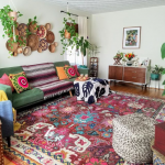 Colorful Rug in 2020 | Bohemian house decor, Colorful room decor .