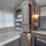 Glazed Gray Cabinets - Transitional - bathroom - A Cook's Room .