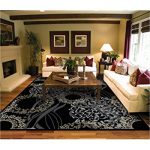 Amazon.com: Luxury Modern Rugs for Living Dining Room Black Cream .