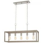 Home Decorators Collection Boswell Quarter 5-Light Brushed Nickel .