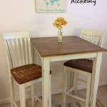Farmhouse Chic Breakfast Table | Pub table and chairs, Small .