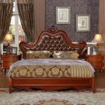 Luxury American design bedroom furniture sets king size bed set .