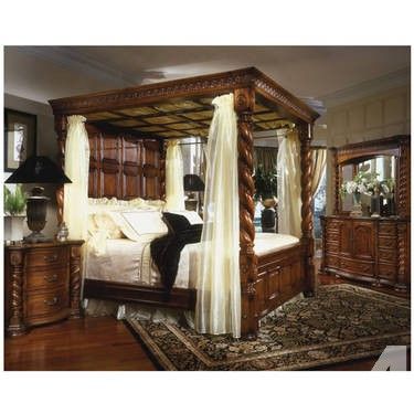 King Size 4 Poster Bedroom Set | King bedroom sets, Canopy bedroom .