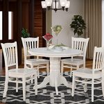 Amazon.com: 5 Pc small Kitchen Table and Chairs set-Round Table .