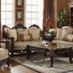 Traditional Victorian Luxury Sofa & Love Seat Formal Living Room .