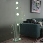 Iron Cactus Frame Floor Standing Lamp Minimalist LED Stand Up .