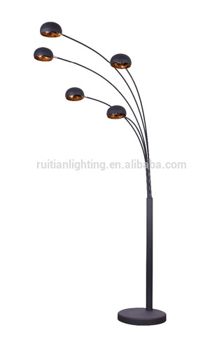 Modern Contemporary Floor Lamp 5 Arc Bulb Shade Light Lighting .