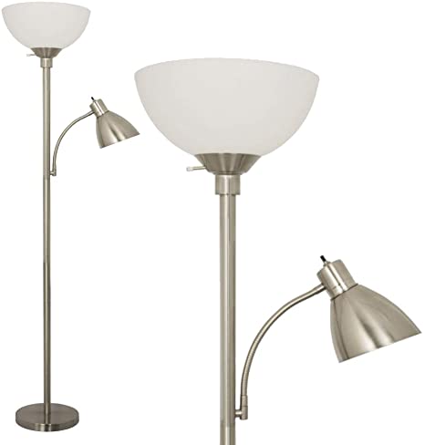 Floor Lamp with Reading Light by Light Accents - Metal Standing .