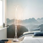 Acrylic Spiral Line Floor Stand Light Simple LED Standing Lamp in .