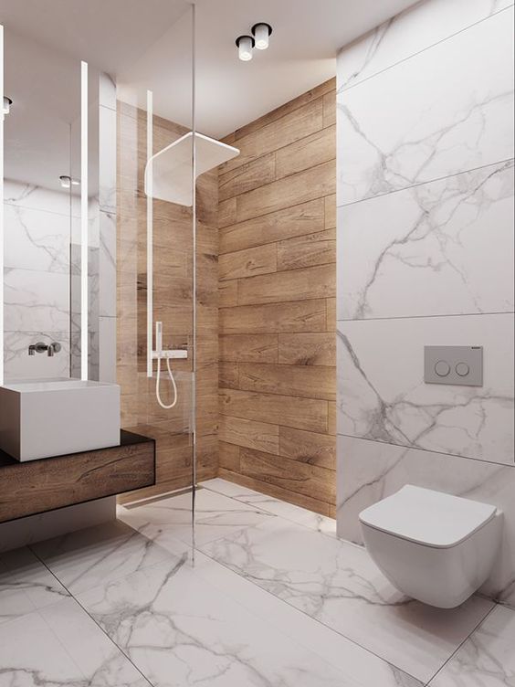 25 Trendy Wood Look Tile Ideas For Bathrooms - DigsDi