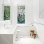 Look We Love: White Marble in the Bathroom | White marble .