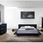Amazon.com: Esofastore Contemporary Look Black Finish Bedroom .