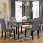 Walnew Set of 4 Modern Upholstered Dining Chairs with Wood Legs .