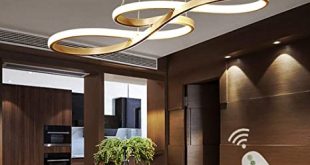 Modern LED Acrylic Chandelier Dining Room Dimmable 3000K~6500K .