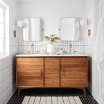 Mid Century Double Bathroom Vanity - Aco