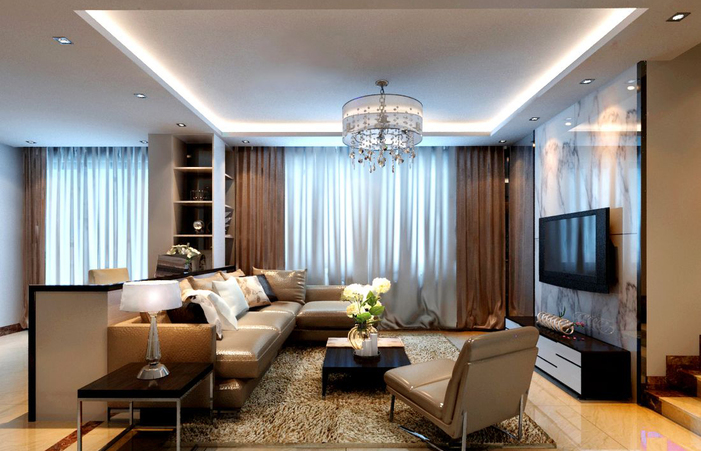Great Modern Living Room Curtains American Design Beautiful Rooms .