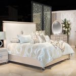 Michael Amini Glimmering Heights Modern 4pc Queen Bedroom Set in .