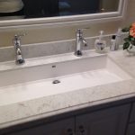Master bathroom - 'Wymara 2' trough sink by mti, installed as .