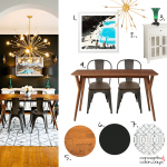 DRAMATIC FLAIR - Concepts and Colorways | Midcentury modern dining .