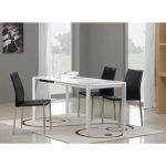 China White Paint MDF Living Room Furniture with Metal Dining .