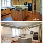 40+ Trendy painting kitchen cabinets before and after | Brown .