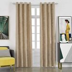 Amazon.com: MYSTIC-HOME Faux Linen Blackout Curtains for Living .