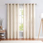Amazon.com: jinchan Moroccan Tile Pattern Linen Curtains 108 inch .