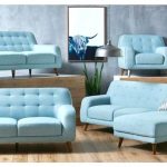 Blue Furniture Living Room Color Schemes Tables Arrangement Sofa .