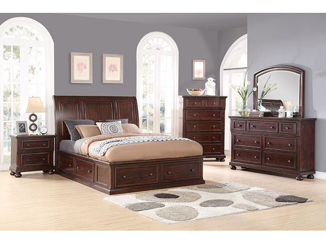 Hanover Mango Queen Storage Bedroom Set | The Furniture Ma