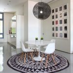 Modern Dining Room Decor with Beautiful Rug and Round Table - Hupeho