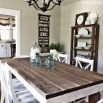 rustic white dining room - Google Search | Diy dining room table .