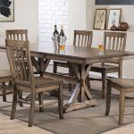 Carmel Collection Rustic Brown Dining Room Set