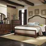 203261Q 5 pc laughton collection rustic country style cocoa brown .
