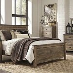 Trinell 5-pc. Queen Bedroom Set - Replicated oak grain takes the .
